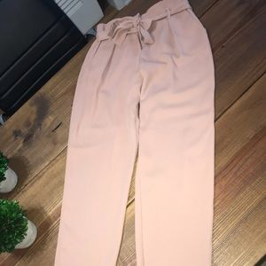 Light pink high waisted pants